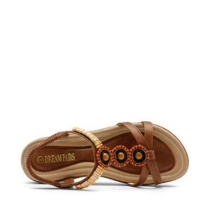 Size 10. Never worn. DREAM PAIRS Bohemian Flat Sandal